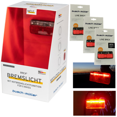 PROMO BOX, Display TOPLIGHT LINE BREX, Bremstechnologie, inkl. 3 Stück BREX in Handelsverpackung