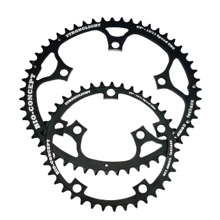 Kettenblatt, BIO CONCEPT, 110,CT2, 50/34, black, 11/10 Speeds CSA+,Kit, 5 arms