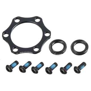 Bremsscheiben Adapter, BOOST Alu 6061, OD19mm ID12mm 3mm 2Stk +3mm disc spacer black 