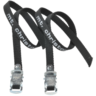 Pedalriemen, CHRISTOPHE TOE STRAPS 515XL, Kunsstoff, schwarz, L: 440 mm, 1 Paar, 5151