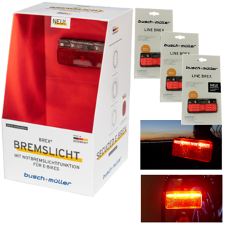 PROMO BOX, Display TOPLIGHT LINE BREX, Bremstechnologie, inkl. 3 Stück BREX in Handelsverpackung