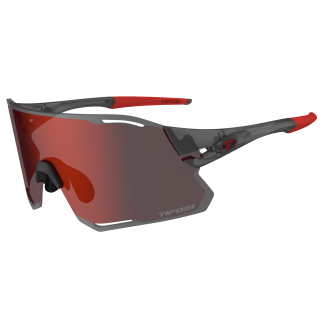 Sonnenbrille, RAIL RACE, Satin Vapor, M-XL, Clarion Red/Clear