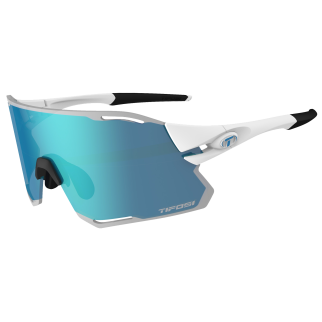 Sonnenbrille, RAIL RACE, Matte White, M-XL, Clarion Blue/Clear