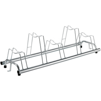 Fahrradständer, 5-fach, Reifenbreite 5 cm, für Outdoor, verchromt