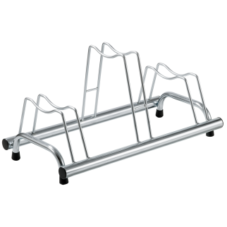 Fahrradständer, 3-fach, Reifenbreite 5 cm, für Outdoor, verchromt