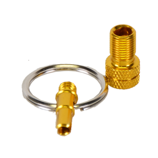 Ventiladapter, Mini-Tool Alu eloxiert gold 10er Set 