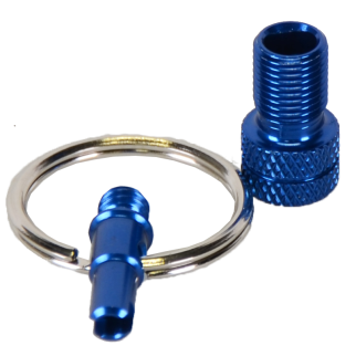 Ventiladapter, Mini-Tool Alu eloxiert blue 10er Set 