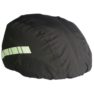 Helmüberzug, HELMET COVER, wasserabweisend, reflektierende Sicherheitsstreifen, onesize, schwarz