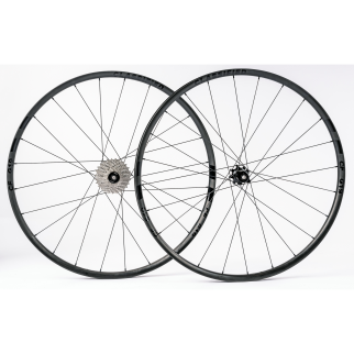 Wheelset, Gravel, black logo, carbon, 19mm