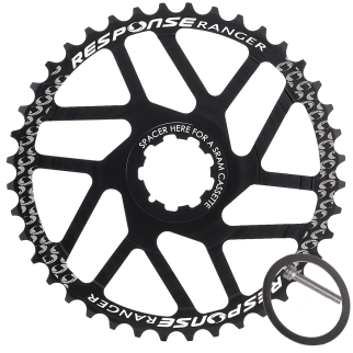 Kettenblatt, Sprocket 42T Alu 7075 CNC inkl. Spacer, Shimano/SRAM rear, 1x10speed