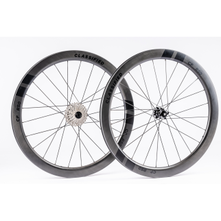 Wheelset, Road, black logo, carbon, 50mm