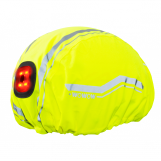 Helmüberzug, HELMET RAIN COVER CORSA, mit LED, wasserdicht, 3M Leuchtstreifen, gelb