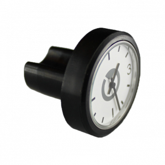 Uhr, Speedlifter TOP CAP CLOCK Alu black mit Keyholder und Button
