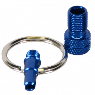 Ventiladapter, Mini-Tool Alu eloxiert blue 10er Set 