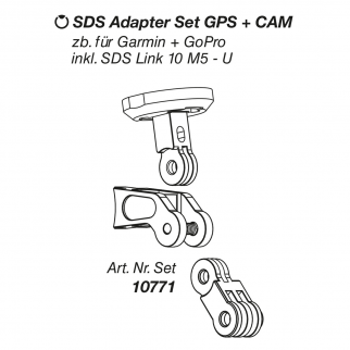 Vorbau Zubehör, SDS Link Adapter Set GPS + CAM