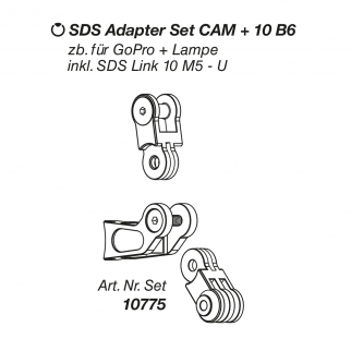 Vorbau Zubehör, SDS Link Adapter Set CAM + 10 B6