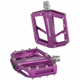 Flat Pedale MTB, 9/16" 7mm Lager gedichtet, purple AL6061 24 Pin Format: 94x95mm 