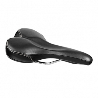 Sattel, Comfort L 266x178 mm Leder black