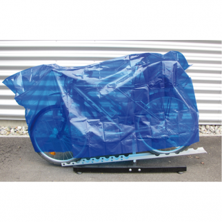 Schutz, Zweirad-Blache, aus PVC, Farbe: Blau, 100 cm x 200 cm