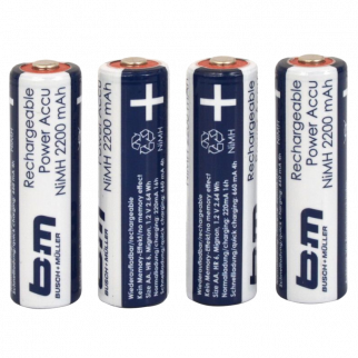 Batterie, IXON IQ AKKU, Ni-MH 2100 mAh 1.2 V AA Akku Batterien, 4er Set, 492A
