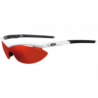 Sonnenbrille, SLIP, White/Gunmetal, S-L, Full Red/AC Red/Clear