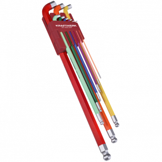 Werkzeug, Inbusschlüssel-Satz, XXL, 9-tlg, farbig